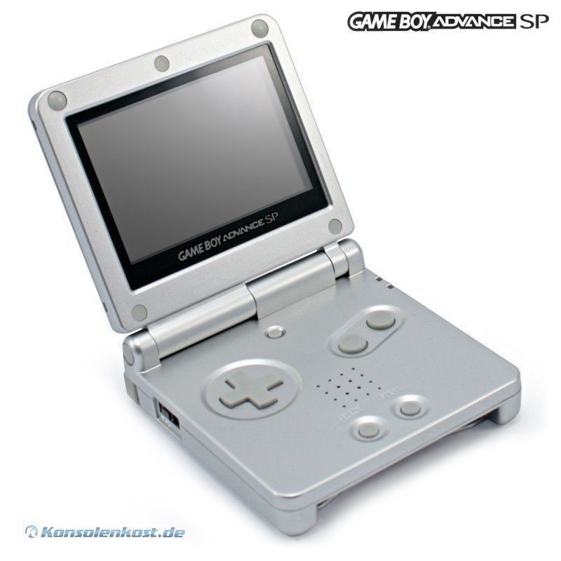 GameBoy Advance - Console GBA SP #silver (incl. power supply) (used ...